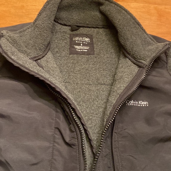 Calvin Klein Performance Fleece Nylon Jacket - Picture 6 of 10